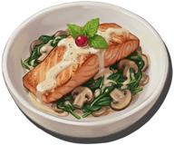 三文鱼配菠菜游戏图标
