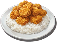 炸鸡块盖饭游戏图标