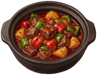 土豆双椒牛肉煲游戏图标